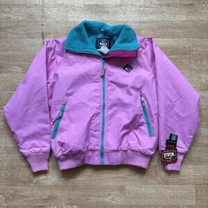 Deadstock Vintage Woolrich THE WOMAN Sigmet Gear Fleece Lined Jacket Pink Sz M